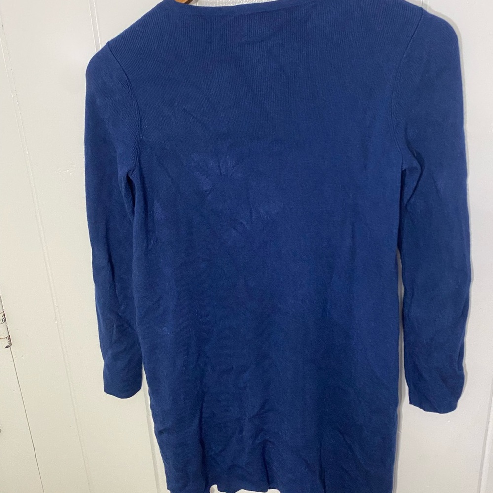 Eileen Fisher Dark Blue Tunic Size XXS 34460 Super Soft Split Side - Picture 4 of 7